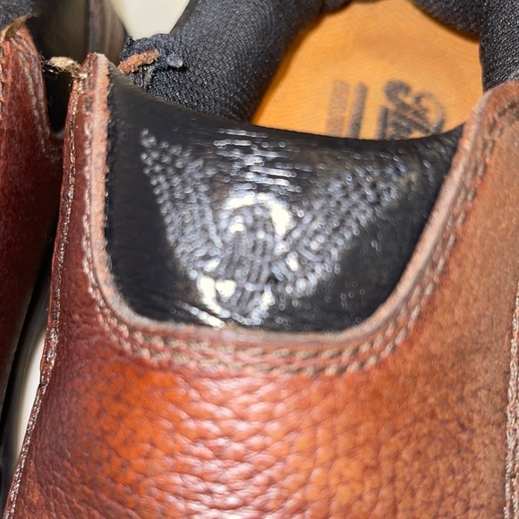 Thorogood Composite Safety Toe Slip-On Brown Leather Oxford Shoe Unisex - Picture 11 of 16